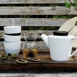 Viva Scandinavia Teekanne Infusion Wood Aus Porzellan 7