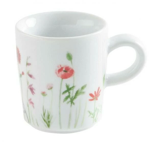 Kahla Magic Grip Wildblume Espresso-Obertasse 0,09 L, Blau-rot 6